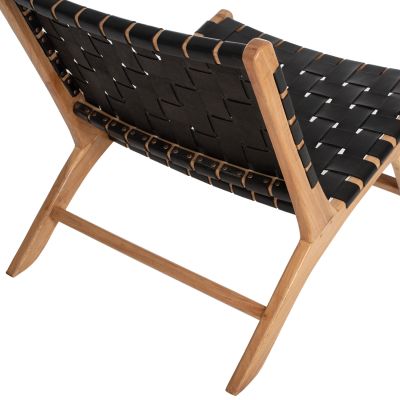 СТОЛ FELIPE TOON ДЪРВО С ЧЕРЕН PU 68X79X69Hcm.HM9326.02