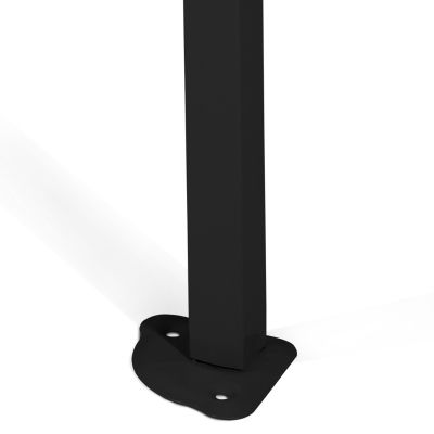 GAZEBO MATTHEW HM6310 FOLDABLE-METAL BLACK FRAME-WHITE SHADE 3x3x3.10Hm