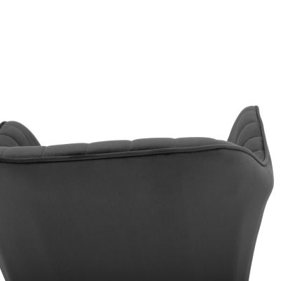 Фотьойл Sawyer Velvet Grey с черни крака HM8523.11 53x60x76cm