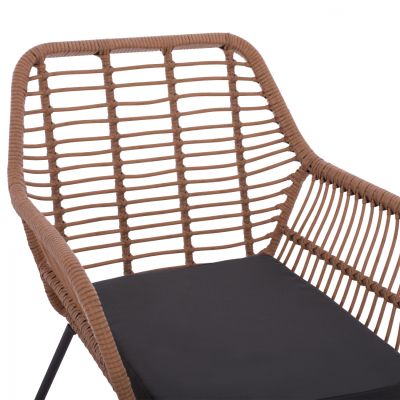 Set Outdoor spaces HM5530 metallic with rattan