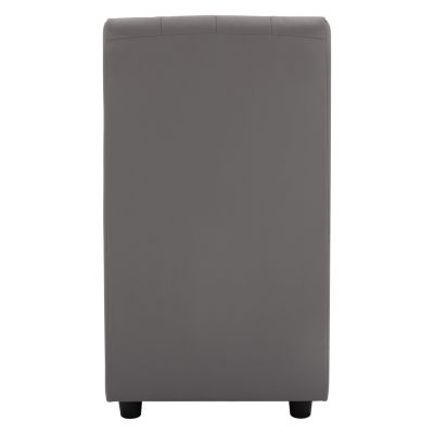 Armchair Landon HM3162.10, Grey PU, 51x66x93 cm.