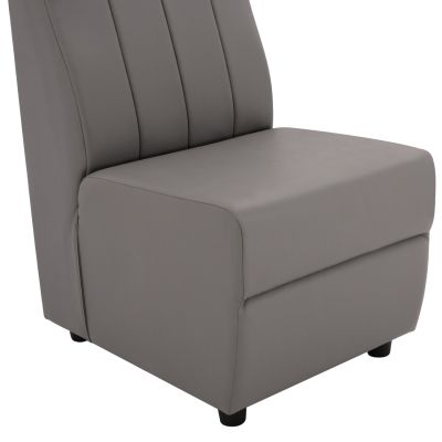Armchair Landon HM3162.10, Grey PU, 51x66x93 cm.