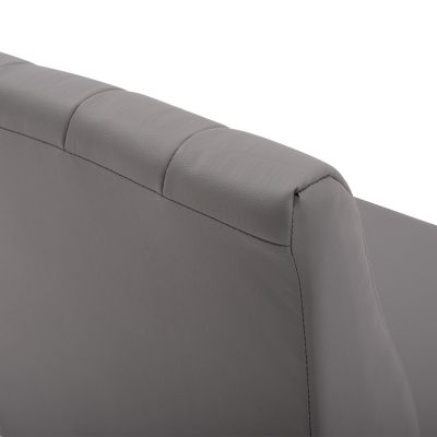 Armchair Landon HM3162.10, Grey PU, 51x66x93 cm.