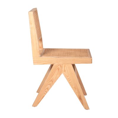 СТОЛ FREDRIK HM9873 ЯСЕНОВО ДЪРВО И ЕСТЕСТВЕН РАТАН В ЕСТЕСТВЕН ЦВЯТ 45x55,5x83Hcm.