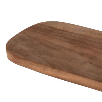 CUTTING BOARD IN OBLONG SHAPE HM4286 TEAK WOOD IN NATURAL-WITH HANGING HOLE 15x39x2Hcm.