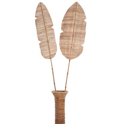 DECORATIVE LEAF ΗΜ7873 WATER HYACINTH IN NATURAL COLORING 32x200x3 cm.