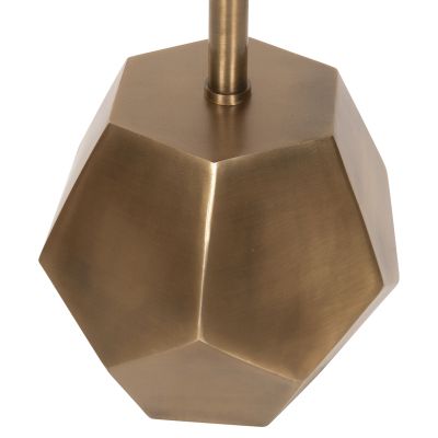 СТРАНИЧНА МАСА RUBIN HM9719 ПЛОТ ОТ МАНГОВО ДЪРВО В ЧЕРНА МЕТАЛНА ОСНОВА В ЗЛАТЕН МЕСИНГ 35x35x59Hcm.