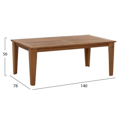 OUTDOOR SET 4PCS HM5877.01 IROKO WOOD-ROPE WALNUT-BEIGE