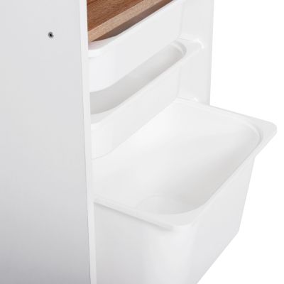 СКИД SANI HM18209.01 МЕЛАМИН В БЯЛО-SONOMA & WHITE P.E. ЧЕКМЕДЖЕТА 45х30х90Всм.