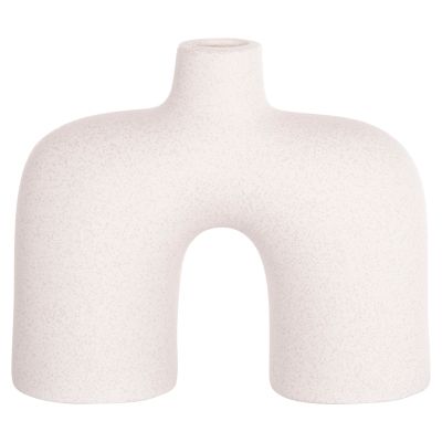 CERAMIC TABLE DECOR ISIL HM4600.01 OFF WHITE WITH CRYSTALLISATION 27x9.5x22.5Hcm.