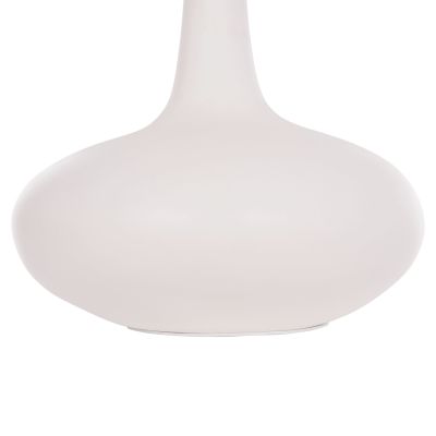 TABLE DECORATIVE VASE DENI HM4663.02M FIBER CEMENT IN WHITE--Φ30x29.5Hcm
