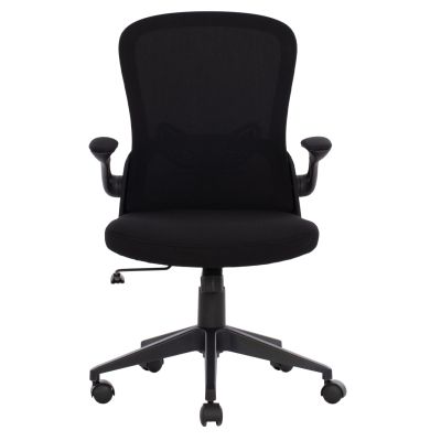 Office Chair HM1178.01, black mesh fabric, black frame, 60x56x105