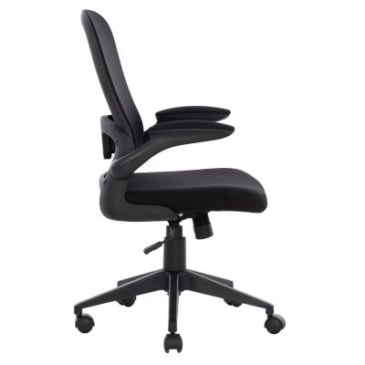 Office Chair HM1178.01, black mesh fabric, black frame, 60x56x105