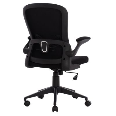 Office Chair HM1178.01, black mesh fabric, black frame, 60x56x105