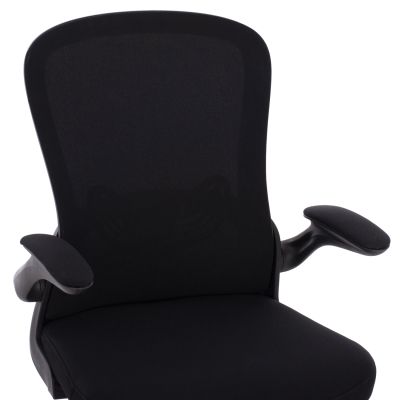 Office Chair HM1178.01, black mesh fabric, black frame, 60x56x105