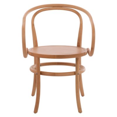 Wooden Armchair from beech wood in natural color HM8746.01 56x52x82cm