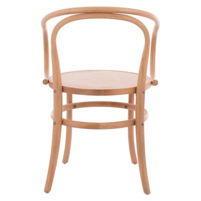 Wooden Armchair from beech wood in natural color HM8746.01 56x52x82cm