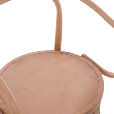 Wooden Armchair from beech wood in natural color HM8746.01 56x52x82cm