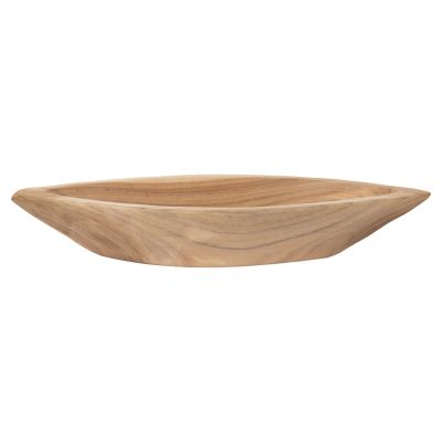 TABLE DECOR BOWL HM9633 MADE OF TEAK WOOD 40x6x13Hcm.