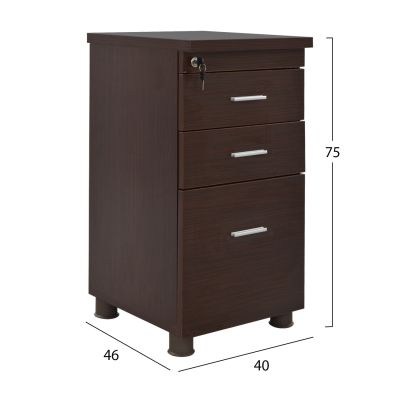 Office set 3 pieces in wenge color HM10203.02L