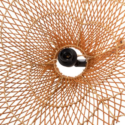 CEILING PENDANT LUMINAIRE SET HM11926 ROPE- NATURAL RATTAN-SAND BEIGE Φ97Χ146H cm.