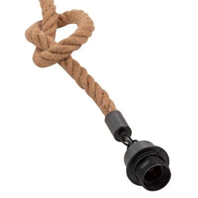 CEILING PENDANT LUMINAIRE SET HM11926 ROPE- NATURAL RATTAN-SAND BEIGE Φ97Χ146H cm.