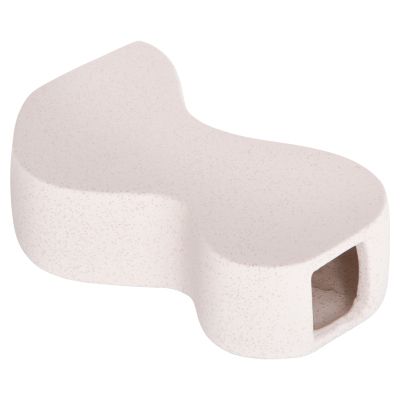 CERAMIC TABLE DECOR SERIES "SEBOR" HM4590.01 OFF WHITE WITH CRYSTALLISATION 13x6x22Hcm.