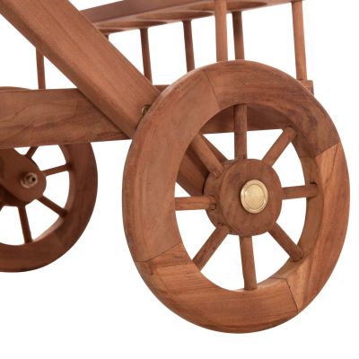 SERVING TROLLEY ALFRED HM4579 TEAK WOOD IN NATURAL COLOR 86x56x80Hcm.