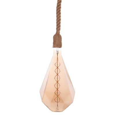 CEILING PENDANT LAMP WITH LIGHT BULB HM11933--ROPE 1M LONG AND 2cm THICK-E27 SOCKET