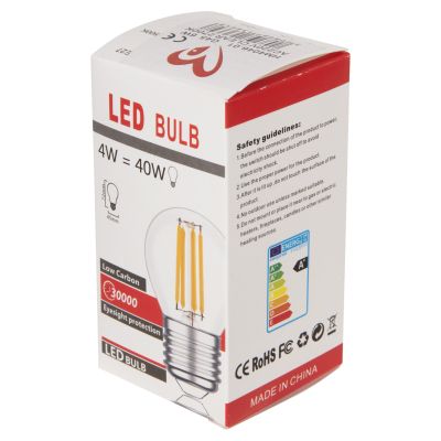 КРУШКА HM4046.01 LED НАЖКА 6W E27 3000K CLEAR DIMMABLE
