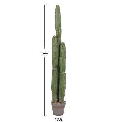 DECORATIVE SYNTHETIC PLANT IN POT HM4745 CACTUS Φ17.5x144Hcm.