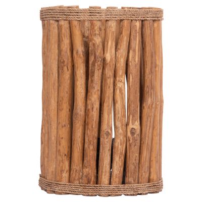 TABLE LAMP CYLINDRICAL GWYN HM4435 DRIFTWOOD BRANCHES IN NATURAL COLOR Φ18,5x28,5Hcm.