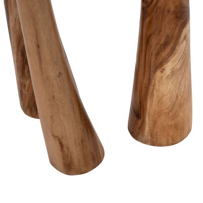 FLOOR CANDLESTICKS 3PCS SET HM4277 SUAR WOOD IN NATURAL 150H-125H-100Hcm.