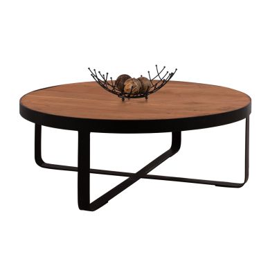 Маса за кафе ATHARVA HM8461.11 акациево дърво масив Φ100X36cm
