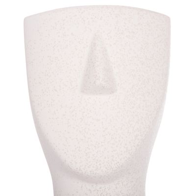 CERAMIC TABLE DECOR HUMANS HM4632 OFF WHITE WITH CRYSTALLIZATION Φ13x22Hcm.