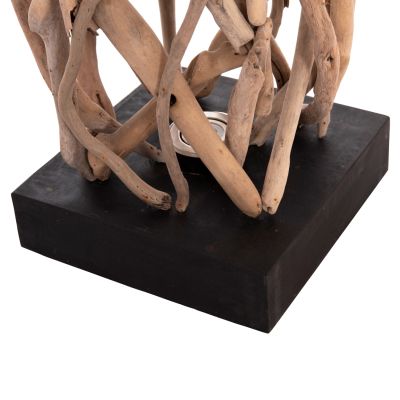 DECORATIVE FLOOR STANDING LAMP FLAMER HM4439 DRIFTWOOD IN NATURAL 30x30x179Hcm.
