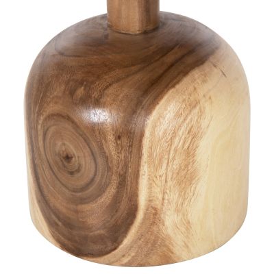 ПОМОЩНА МАСА КРЪГЛА ПЪМБА-s HM9892 СУАР МАСИВ В ЕСТЕСТВЕН ЦВЯТ Φ39,5x40Hcm.