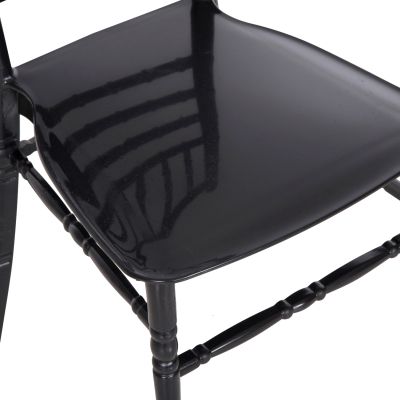 POLYPROPYLENE CATERING CHAIR TIFFANY NEW HM8058.07 GLOSSY BLACK 42x48x88,5Hcm.