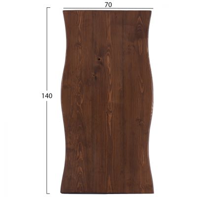 ПОВЪРХНОСТ ОТ МАСИВНА ЕЛХОВА ДЪРВЕСТИНА С РАЗРЯЗКА 140X70X4 ОРЕХ