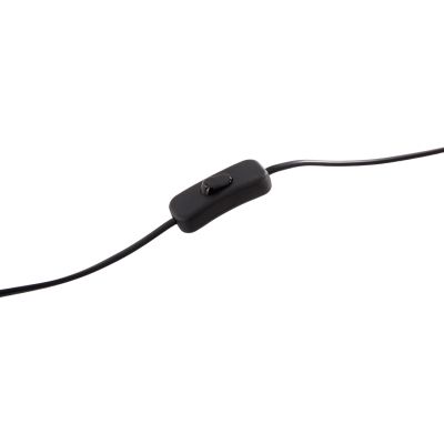 TABLE LAMP GEILO HM7416.11 METAL IN BLACK--BLACK PVC CAP Φ25x48.5Hcm.