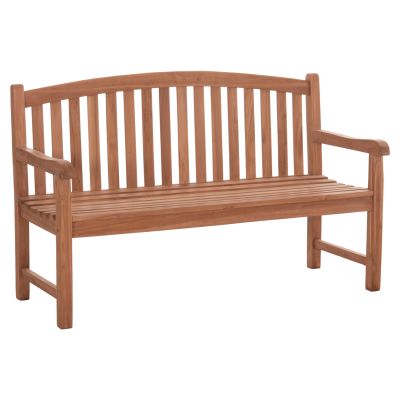 OUTDOOR 3-SEATER BENCH ELENA HM18125 TEAK WOOD--NATURAL COLOR 150x61x95Hcm.