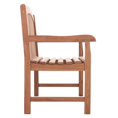 OUTDOOR 3-SEATER BENCH ELENA HM18125 TEAK WOOD--NATURAL COLOR 150x61x95Hcm.