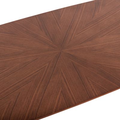 COFFEE TABLE RINER HM9737 MDF IN WALNUT COLOR 120x60x45Hcm.