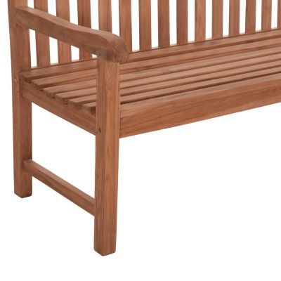 OUTDOOR 3-SEATER BENCH ELENA HM18125 TEAK WOOD--NATURAL COLOR 150x61x95Hcm.