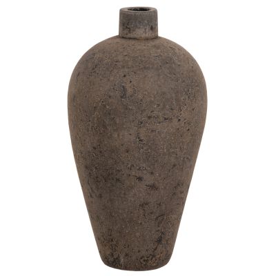 ДЕКОРАТИВНА ПОДОВА ВАЗА ZATI HM7929 ТЕРАКОТА В СИВ ЦВЯТ Φ32x60Hcm.