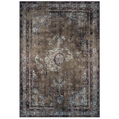 VINTAGE CARPET HM7675.05,160X230cm, brown, JOSIANE, FRINGES