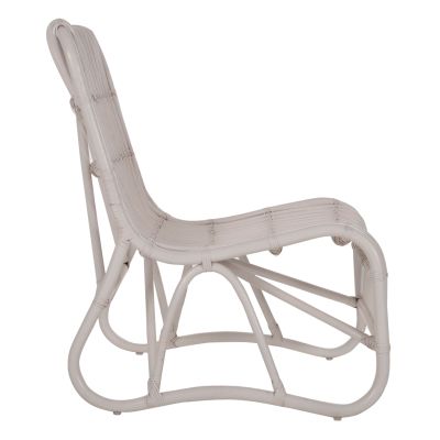 ARMCHAIR BRONNY FOR OUTDOOR USE HM9644.02 RATTAN IN WHITE COLOR 60x82x92Hcm.