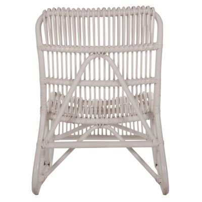 ARMCHAIR BRONNY FOR OUTDOOR USE HM9644.02 RATTAN IN WHITE COLOR 60x82x92Hcm.