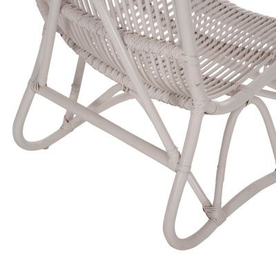 ARMCHAIR BRONNY FOR OUTDOOR USE HM9644.02 RATTAN IN WHITE COLOR 60x82x92Hcm.