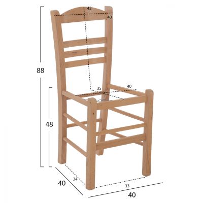 ΚΑΡΕΚΛΑ ΕΠΙΛΟΧΙΑ ΑΒΑΦΗ ΣΚΕΛΕΤΟΣ HM5575.02 40x40x88 ек.